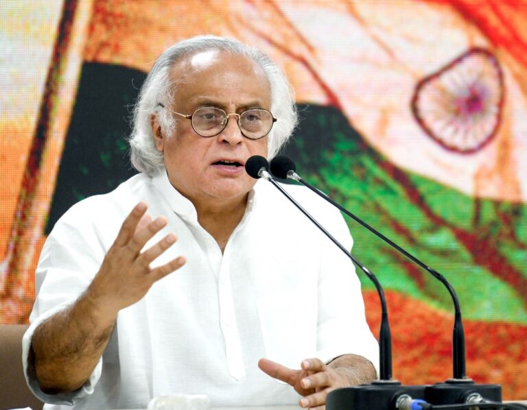 Jairam Ramesh addresses a press conference