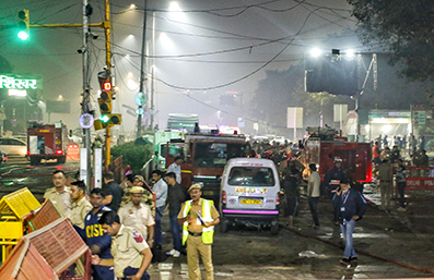 Car Blast Reported Near Lal Quila Metro Station